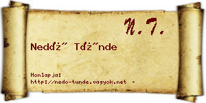 Nedó Tünde névjegykártya