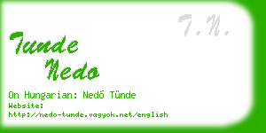tunde nedo business card